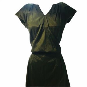 The Limited Lined Army Green Dress SIZE 4